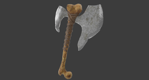 骨斧3d模型 Turbosquid