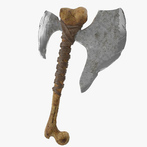 3D bone axe