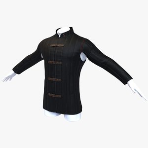 3D model gambeson medieval armour