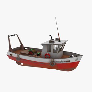 3D fishing boat model