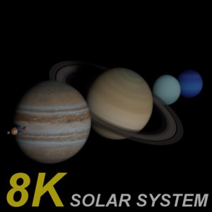 3D planets solar model