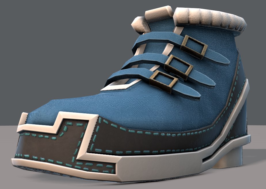 3D shoes cartoonv20 character cartoon model TurboSquid