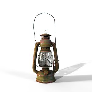 old kerosene lantern 3D model