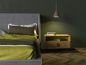 3D bed photorealistic set
