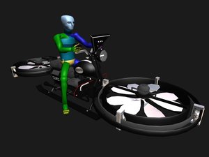 hybrid hover bike 3D model