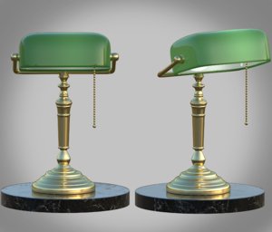 3D bankers lamp