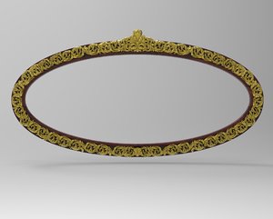 frame mirror carving 3D model
