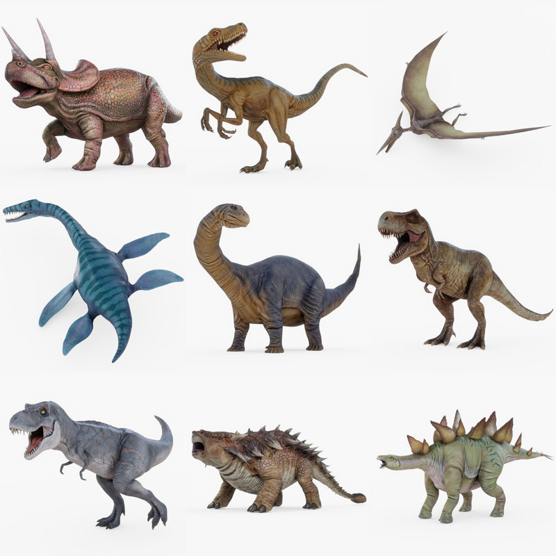 3d dinosaur model google