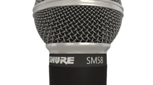 shure sm58 microphone 3D
