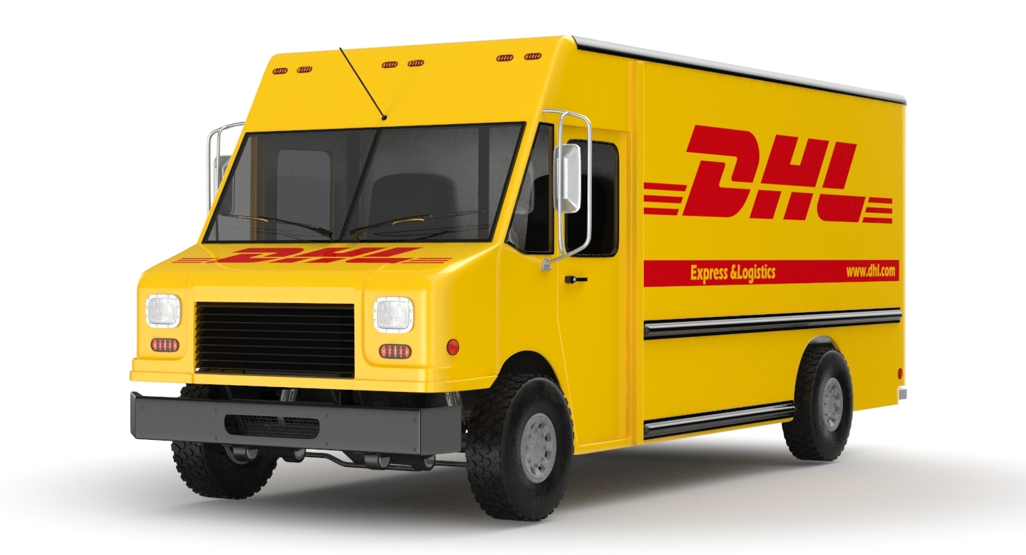 Dhl Truck 3d Modell Turbosquid 1314772