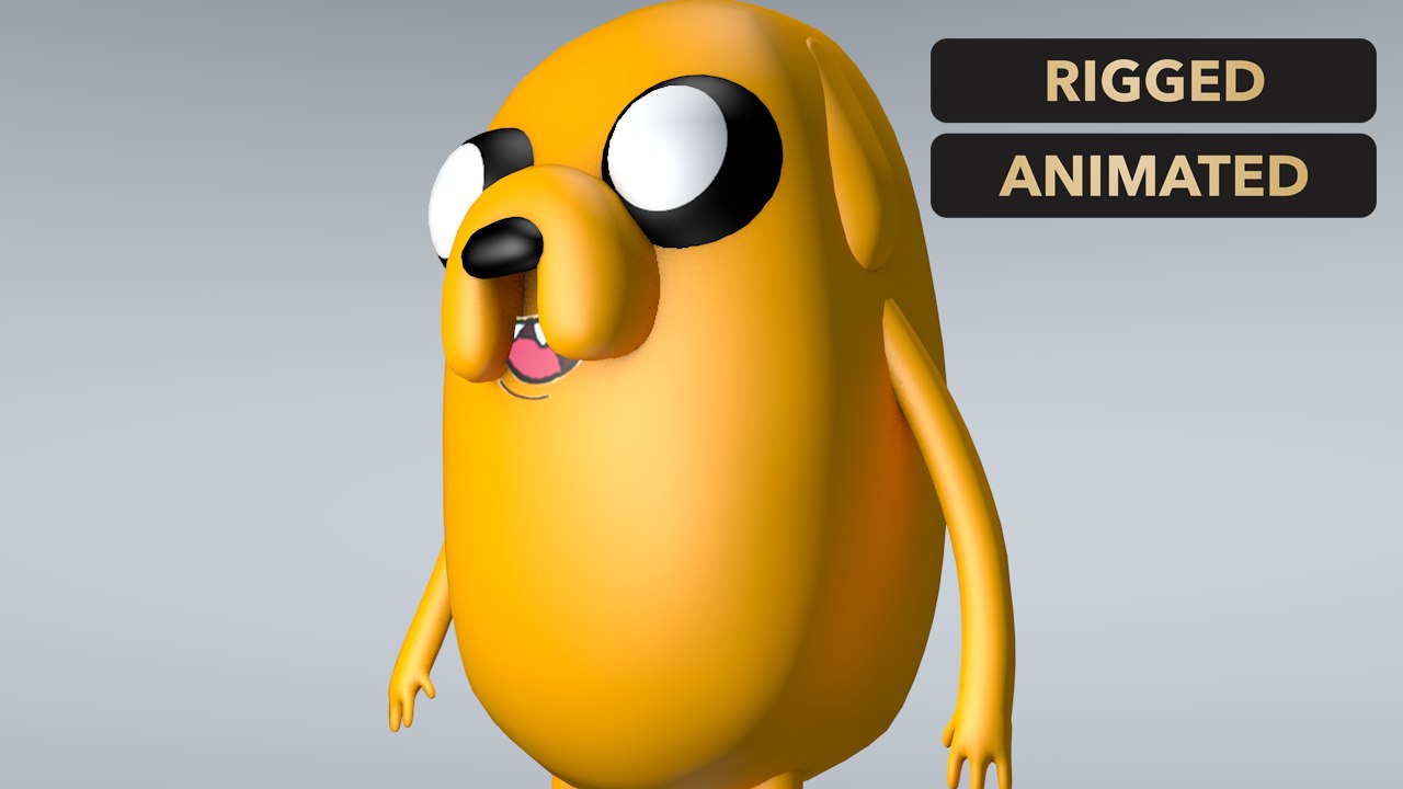 Jake adventure time 3D model TurboSquid 1314847