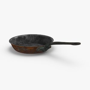 3D classical-cookware-dirty---skillet-8inches