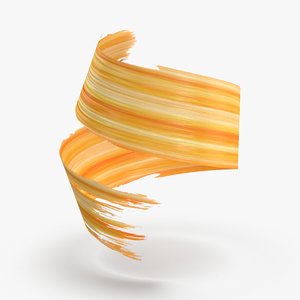 3d-paintbrush-strokes---v1-yellow-orange model