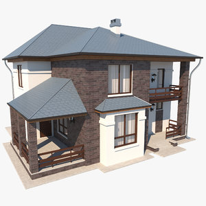 3D modern house