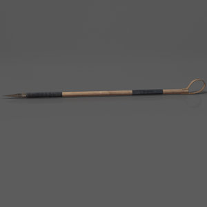 3D medieval spear model