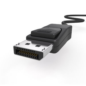 3D display port male connector model