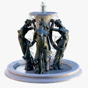 3D model classic fountain