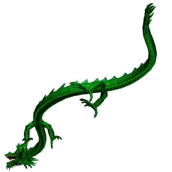 Azurblauer Drache Des Ostens 3d Modell Turbosquid 1315489