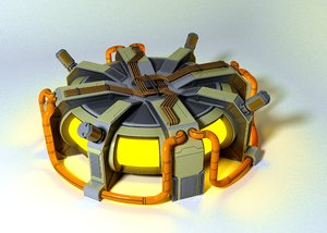 3D model sci-fi thermo nuclear reactor