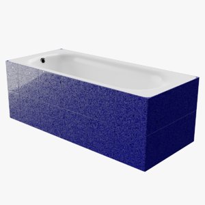 bath-tub tiled blue starlight model