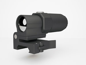 magnifying gun 3D model