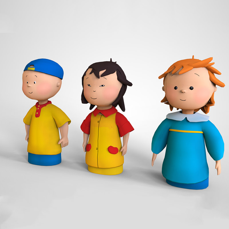 3D caillou cartoon mascot character - TurboSquid 1316025