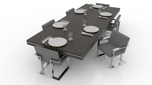 dinner table 3D model