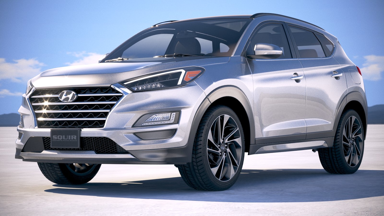 现代图森2018年3d模型