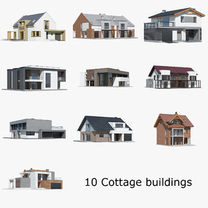 3D house building home model