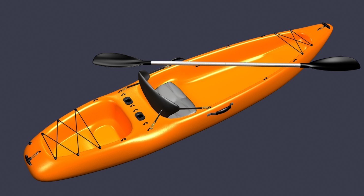 kayak 3d model - turbosquid 1316267