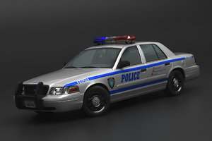 3D crown police model