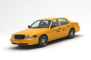 3D crown taxi model