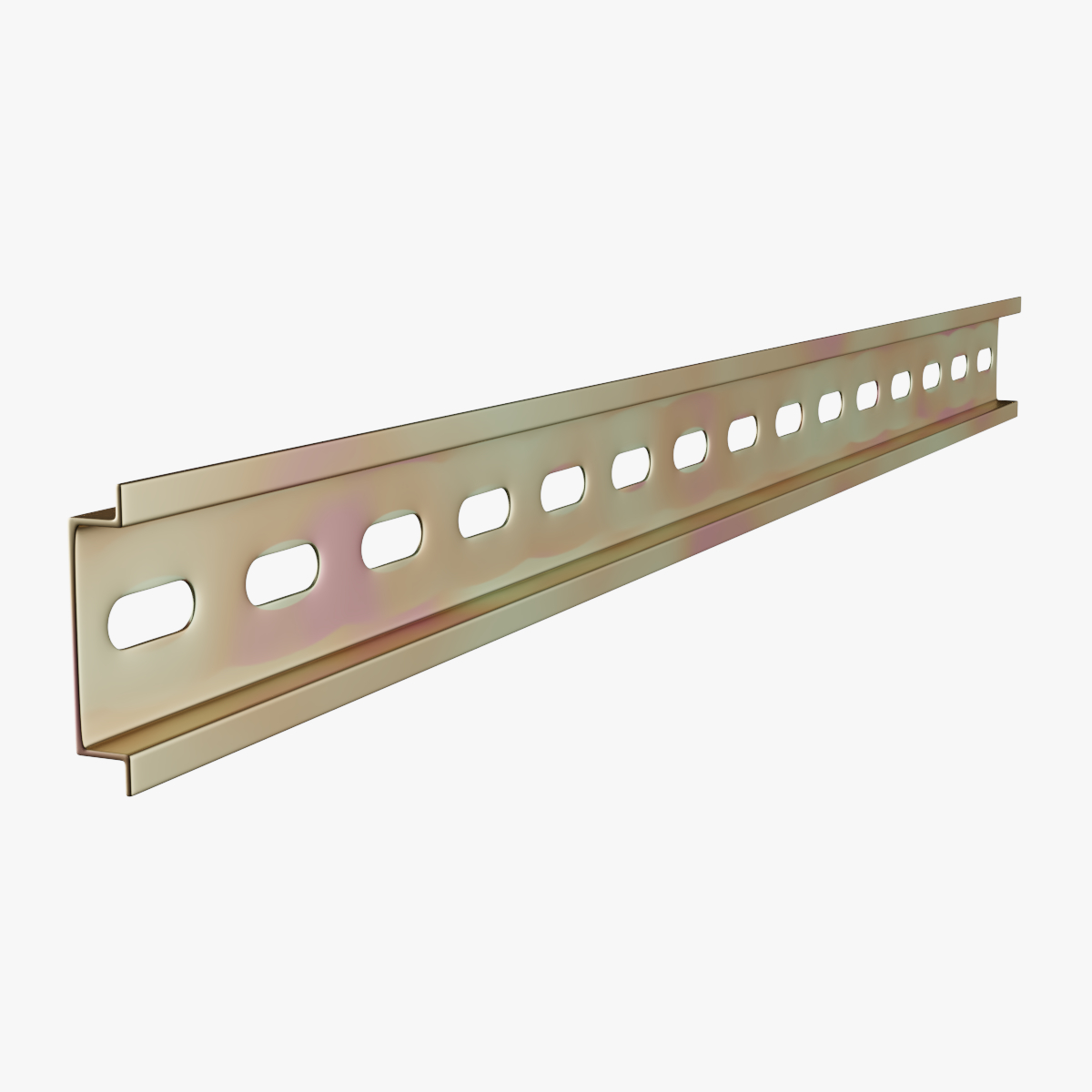 3D din rail model TurboSquid 1316302