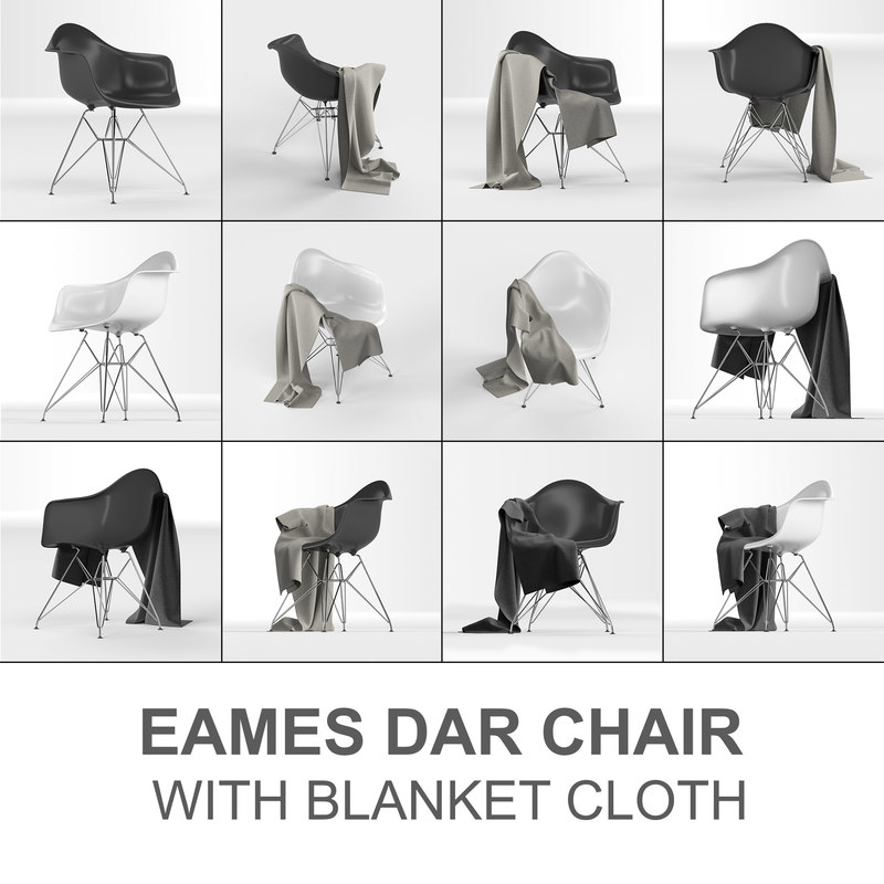 3d Eames Plastic Armchair Dar Turbosquid 1316309
