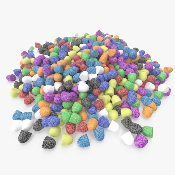 3D gumdrop pile model