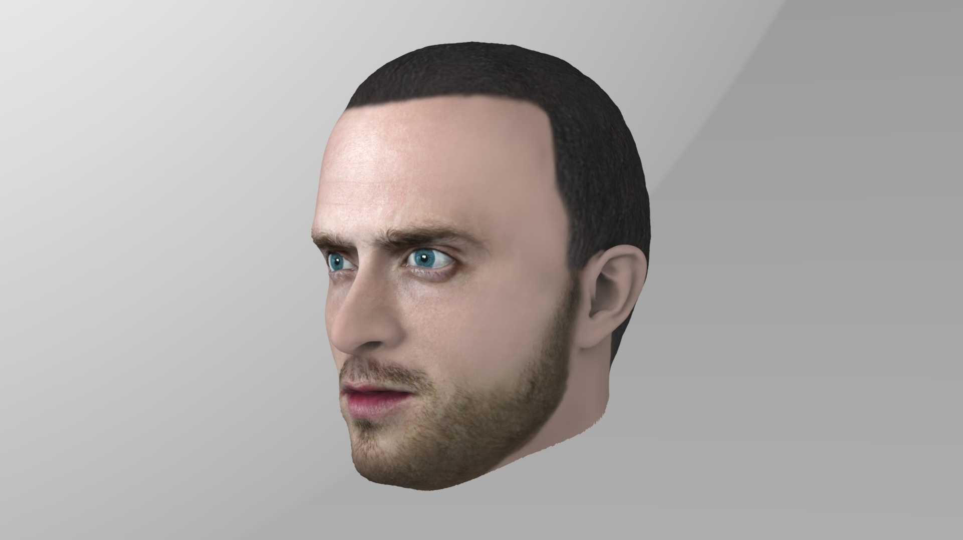 3D head jesse pinkman model TurboSquid 1316379