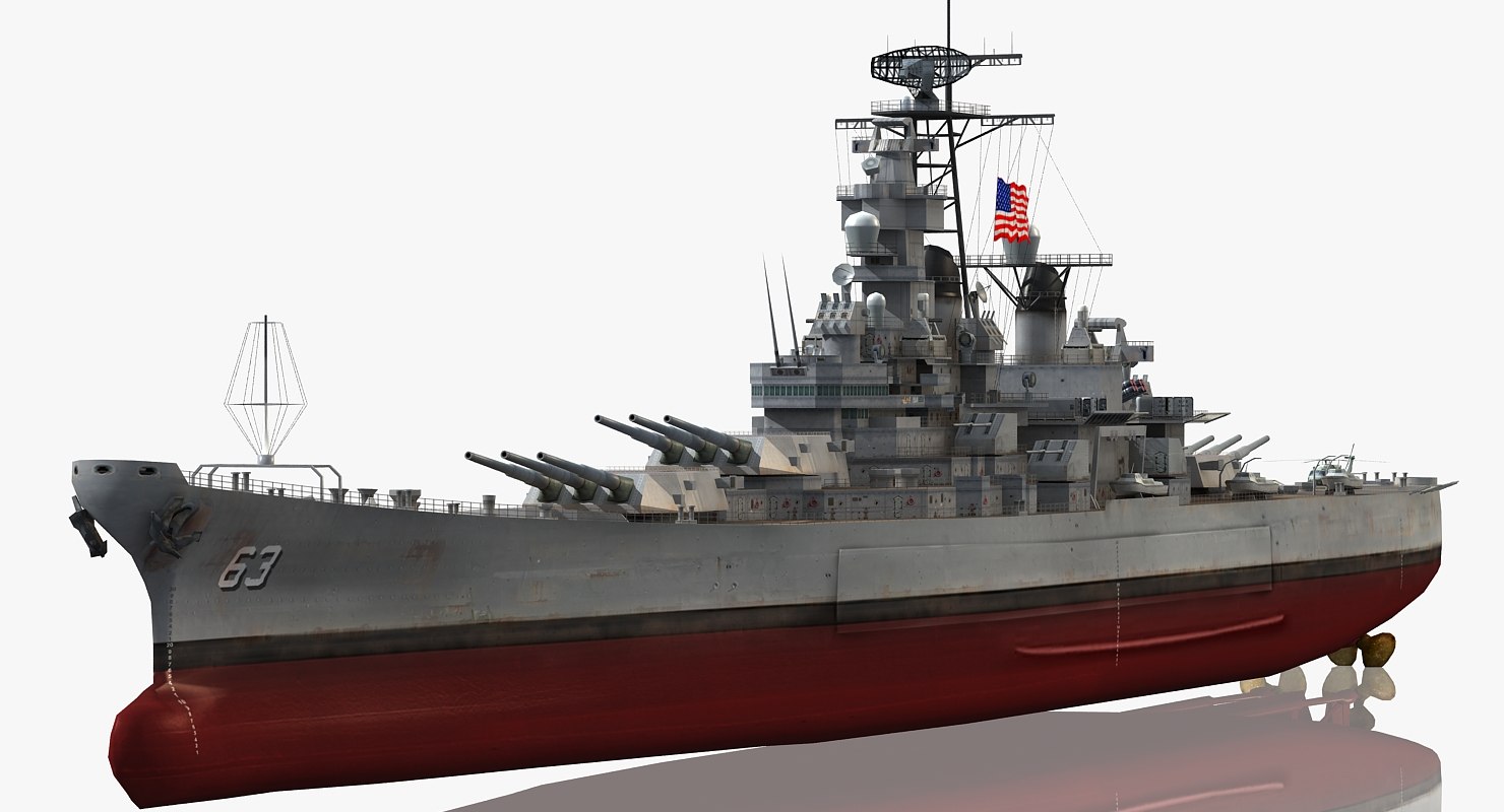 Uss missouri bb-63 3D model - TurboSquid 1316659