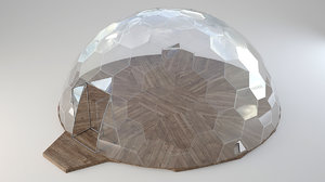 3D model framless dome