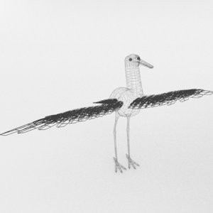 stork 3D model