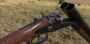 double barrel shotgun 3D model