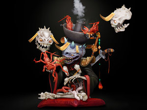 hotpot eating demon 3D model
