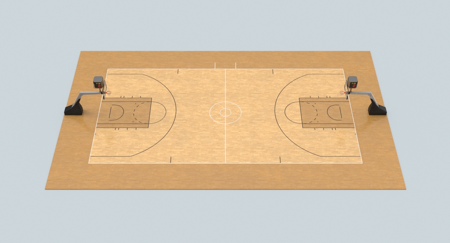 篮球场3d模型