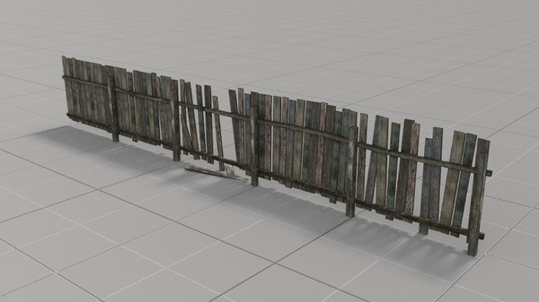 Free Wooden Fence Old Wood 3d Model Turbosquid 1317167