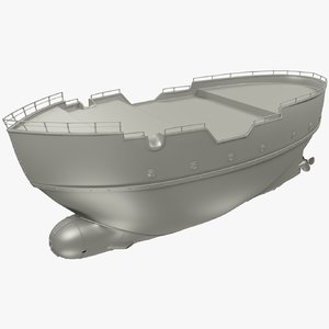3D model ships deck