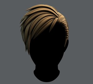 3D hair man model