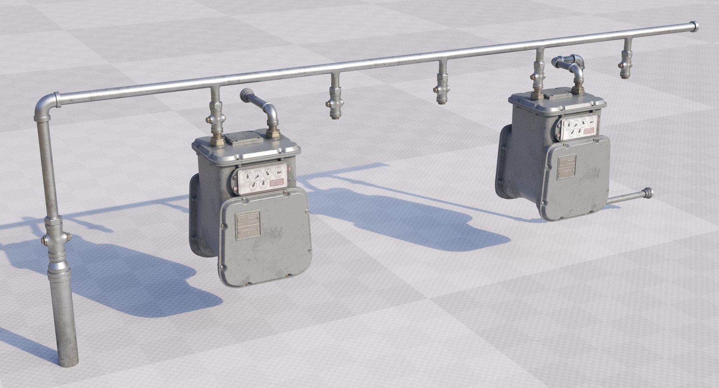 Gas meter 3D model TurboSquid 1317388