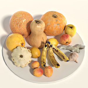 3D fruits vegetable