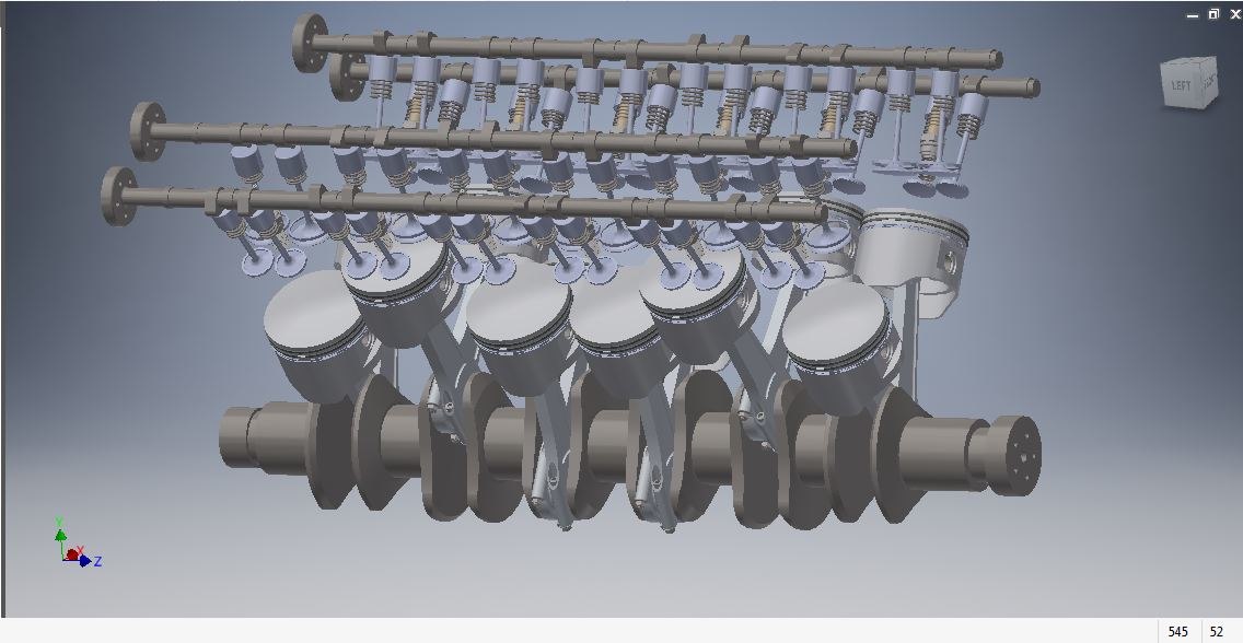 V12 engine piston crankshaft 3D model TurboSquid 1317490