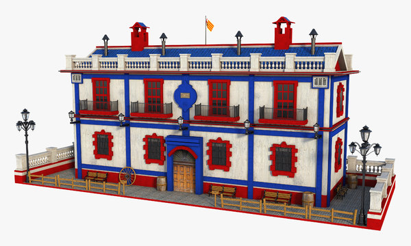 house building architecture 3D model