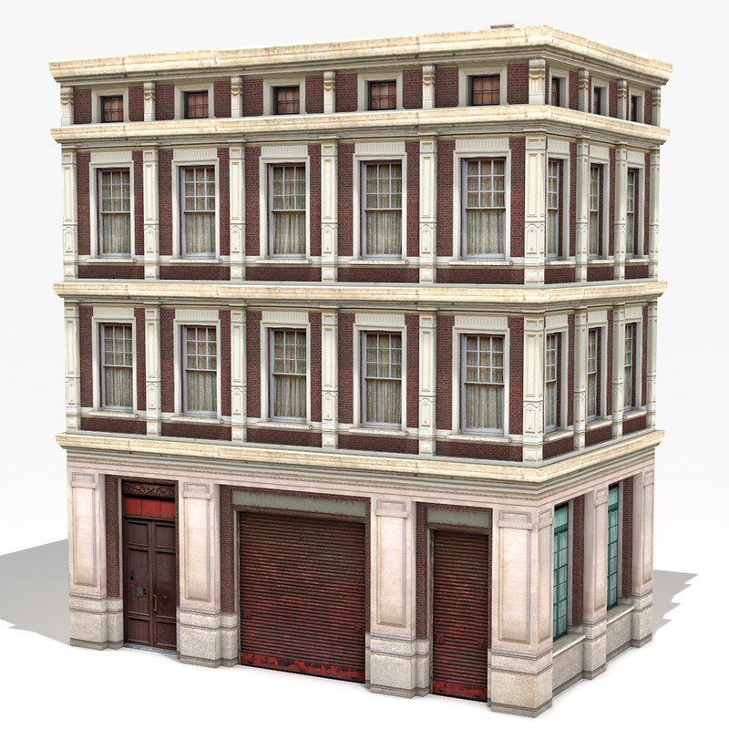 Visual Reference: Apartment Building 3D Model